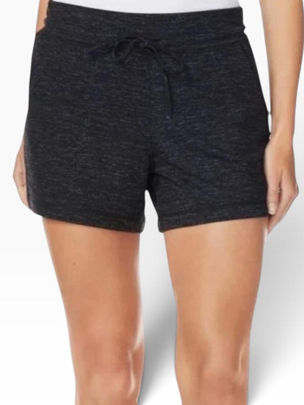 Women’s Athletic Shorts NWT | Small • Black/Gray Speckle • Lightweight • Cool